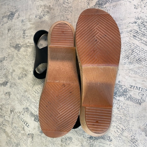 Skola Susannah black wood and leather clogs - Picture 10 of 12